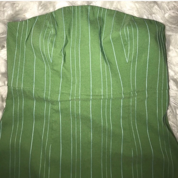 Express strapless green dress - Picture 2 of 4